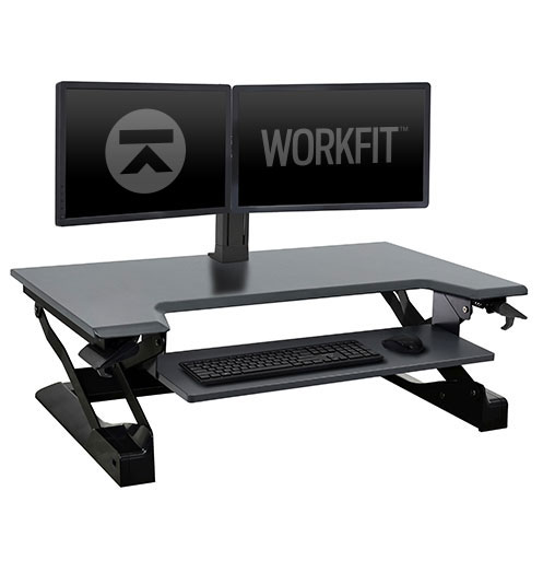 WorkFit-TL with Dual Monitor Kit