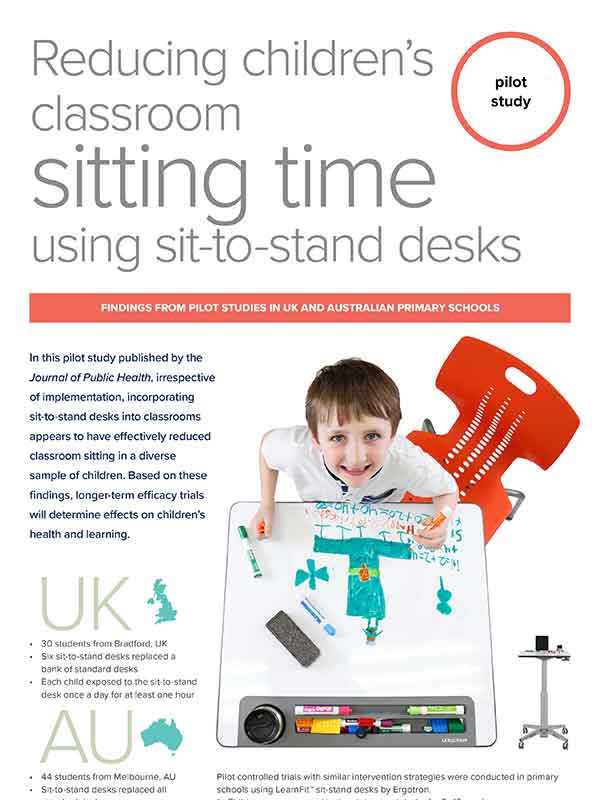 Reducing Classroom Sitting Time Infographic