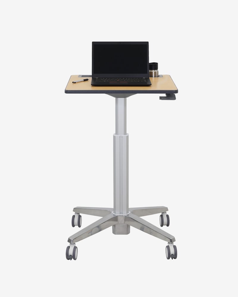 Mobile Standing Desk - Aiz Mobile Standing Table Adjustable Computer ... Portable Workstation On Wheels