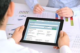 Account executive consulting client