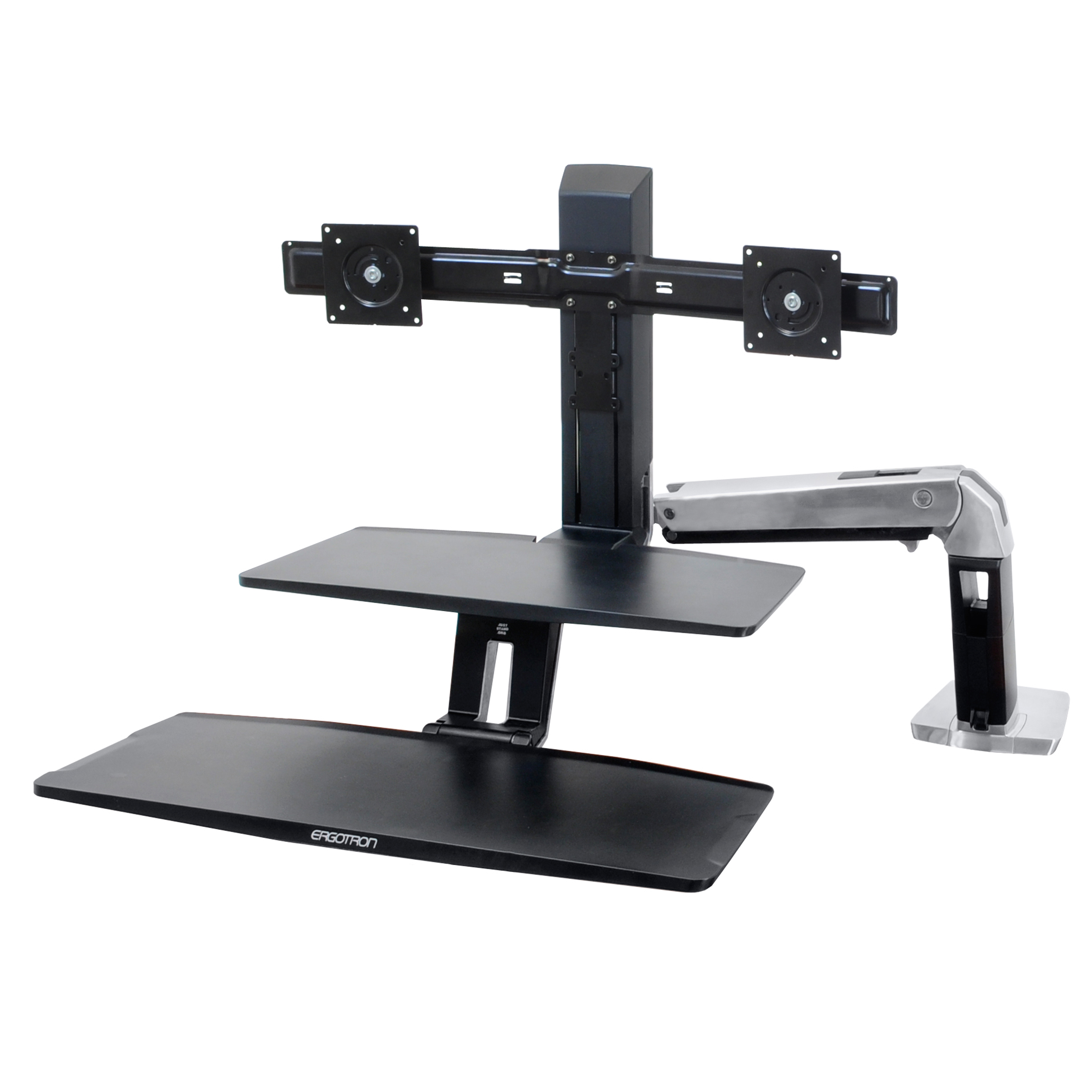 Standing Workstation Workfit A Dual Monitor Sit Stand Desk