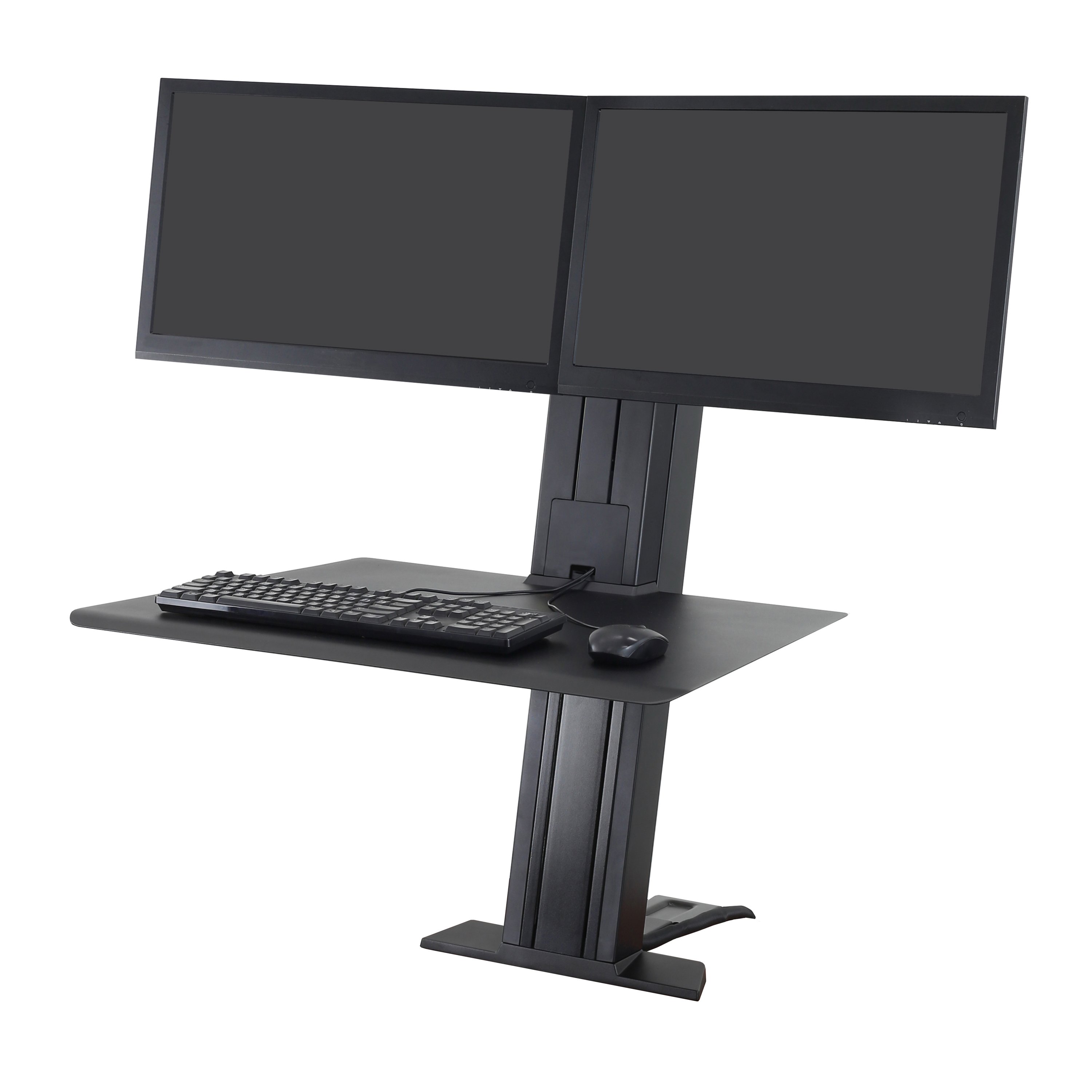 Desktop Workstation Workfit Sr Dual Monitor Standing Desk Ergotron