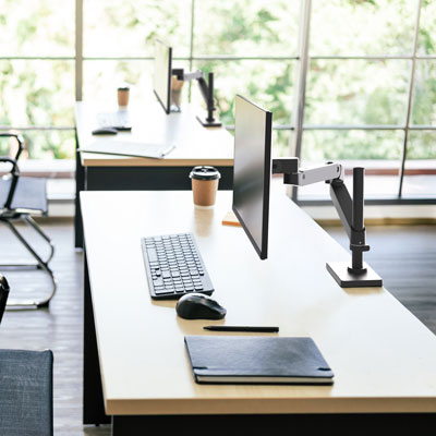 LX Pro Monitor Arm in use