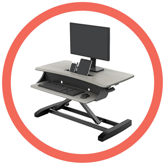 WorkFit-Z Mini Laptop-bord för ståbord